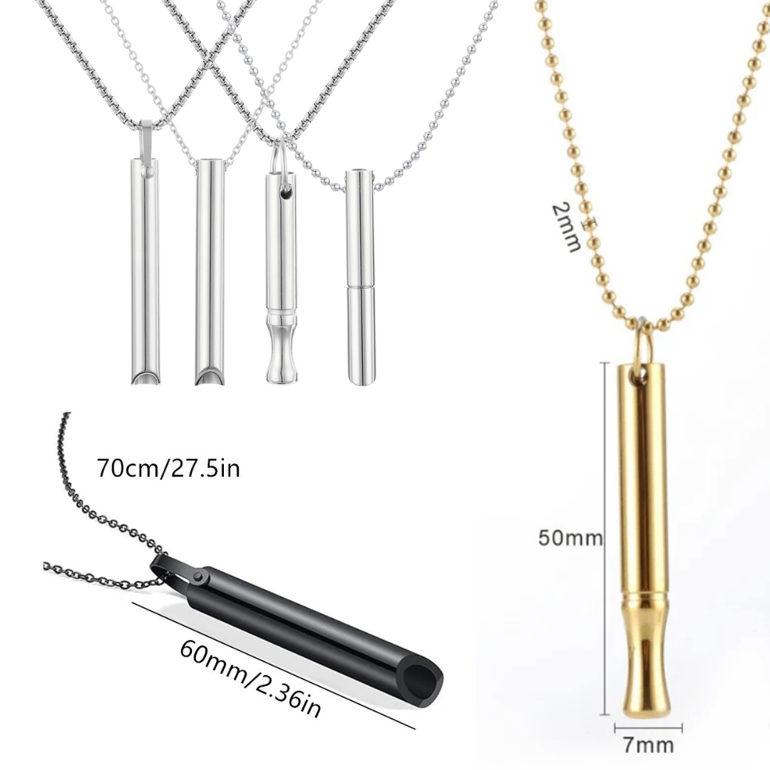 Sada náhrdelník - píšťalka k odvykání kouření | Podkova mix + Dvoubarevný mix + Náramek Zdarma 3v1