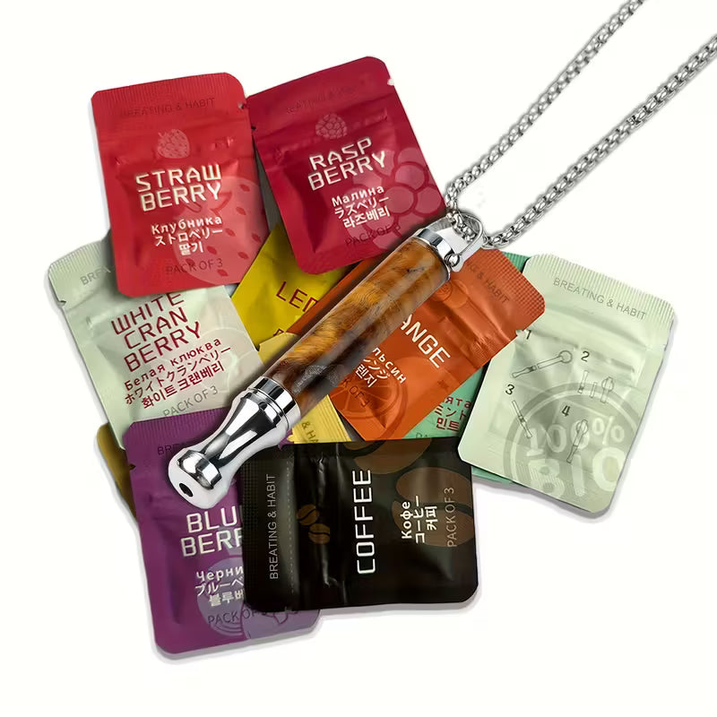 Náhrdelník pro odvykání kouření | Píšťalka pro dýchání | Klepsydra