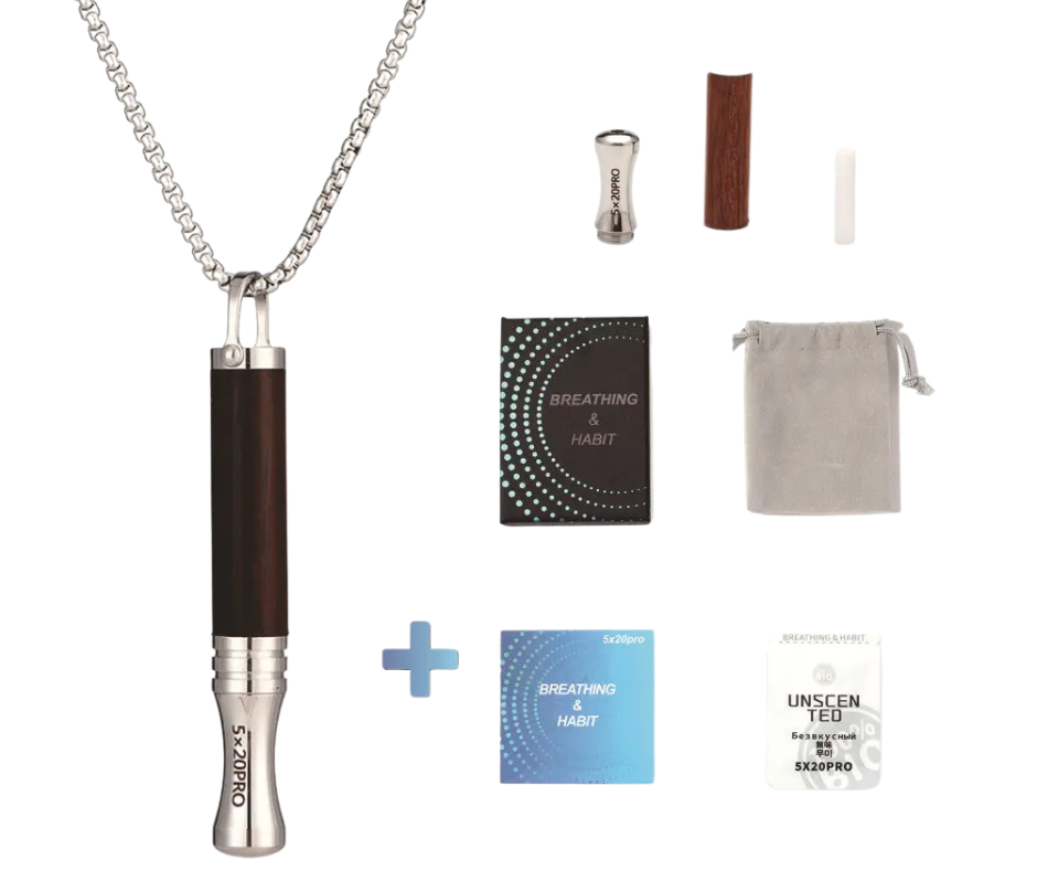 Náhrdelník pro odvykání kouření | Píšťalka pro dýchání | Klepsydra