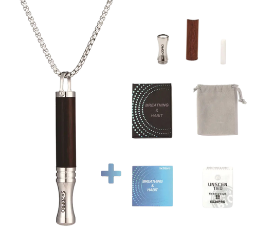 Náhrdelník pro odvykání kouření | Píšťalka pro dýchání | Klepsydra