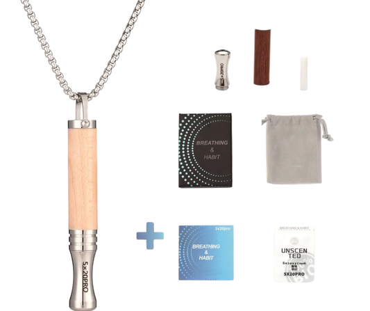 Náhrdelník pro odvykání kouření | Píšťalka pro dýchání | Klepsydra