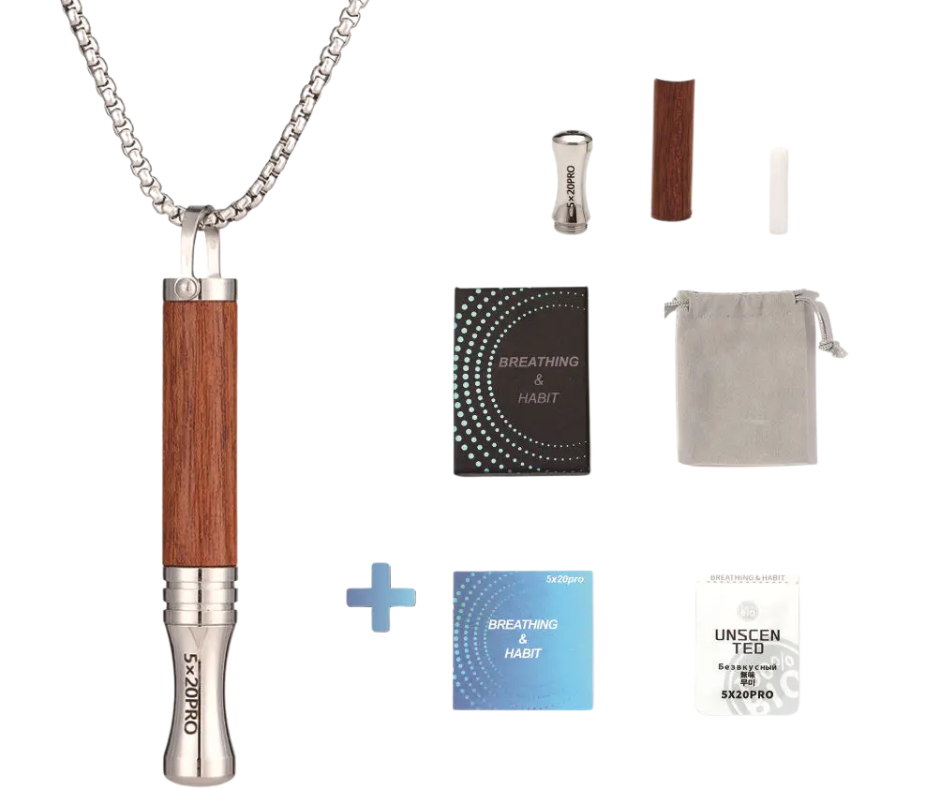 Náhrdelník pro odvykání kouření | Píšťalka pro dýchání | Klepsydra