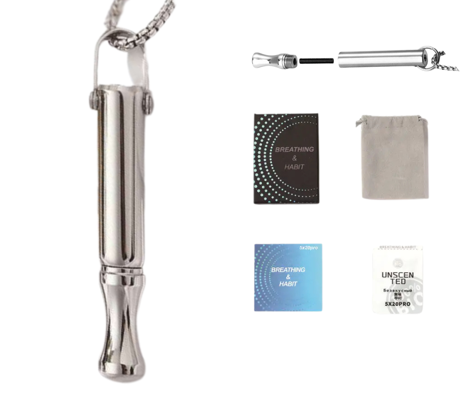 Náhrdelník pro odvykání kouření | Píšťalka pro dýchání | Klepsydra