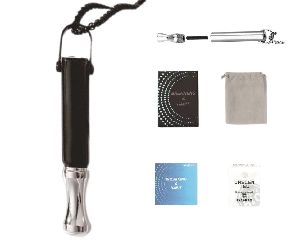 Náhrdelník pro odvykání kouření | Píšťalka pro dýchání | Klepsydra