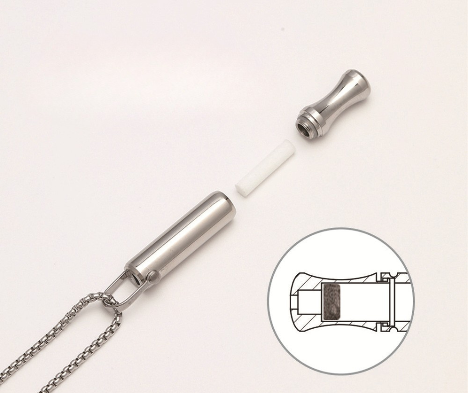 Náhrdelník pro odvykání kouření | Píšťalka pro dýchání | Klepsydra