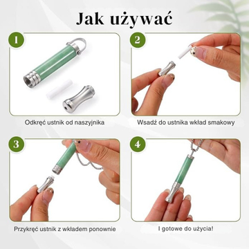 Náhrdelník pro odvykání kouření | Píšťalka pro dýchání | Klepsydra