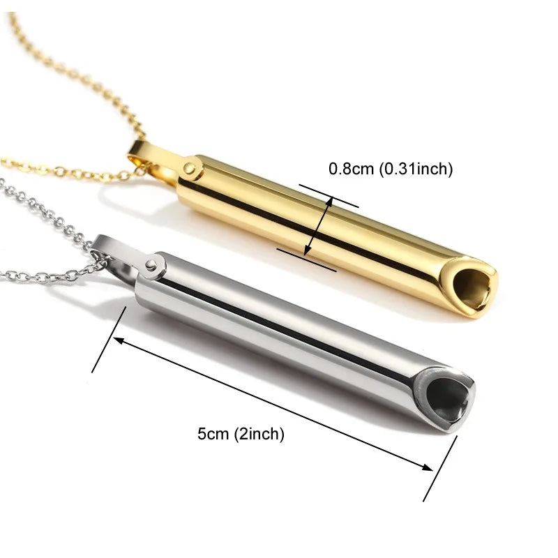 Náhrdelník na odvykání kouření | Píšťalka k dýchání | Podkova Černá