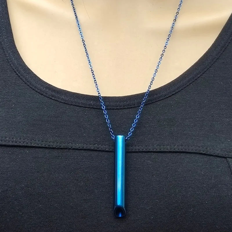 Sada náhrdelník - píšťalka na odvykání kouření | Znamení zvěrokruhu 528Hz mix + Klasický mix + Náramek zdarma 3v1