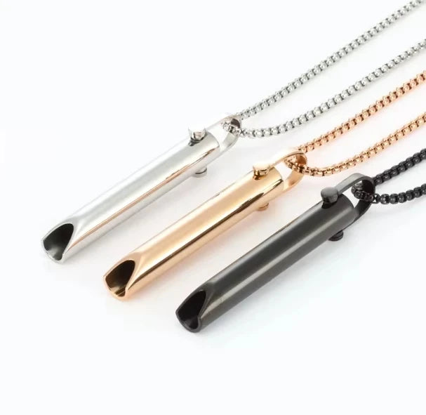 Sada náhrdelník - píšťalka na odvykání kouření | Podkova mix + Náramek zdarma 3v1