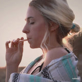 Naszyjnik gwizdek do rzucania palenia i treningu oddechowego- GIF
