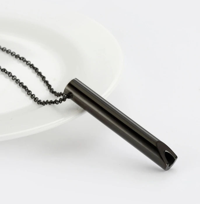 Náhrdelník pro odvykání kouření | Dechová píšťalka | Klasický