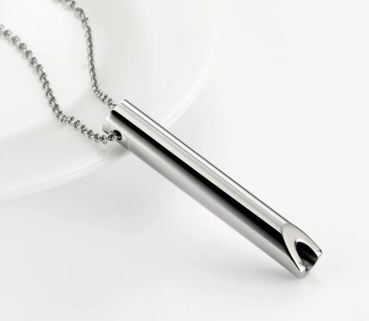 Náhrdelník pro odvykání kouření | Dechová píšťalka | Klasický