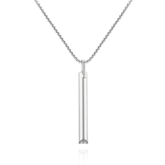 Náhrdelník pro odvykání kouření | Píšťalka k dýchání | Podkova stříbrná